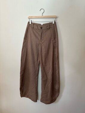 Free People barrel leg trousers